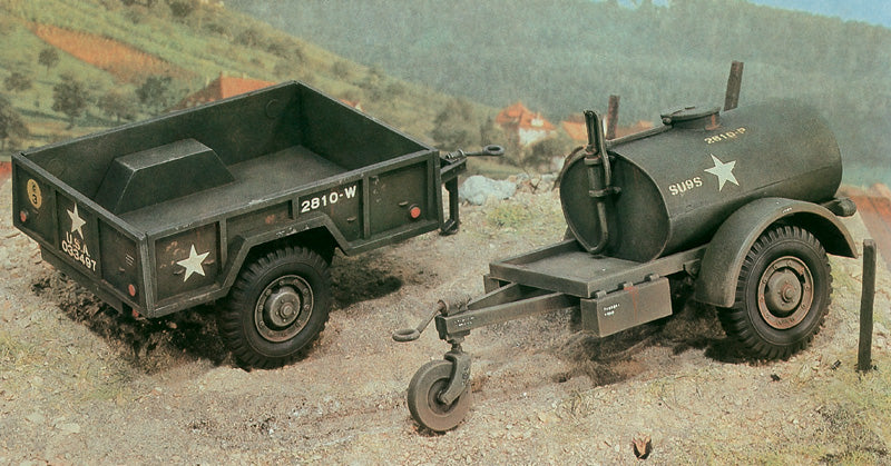 250 gal.s Tank Trailer - M101 Cargo Trailer | 0229 | Italeri