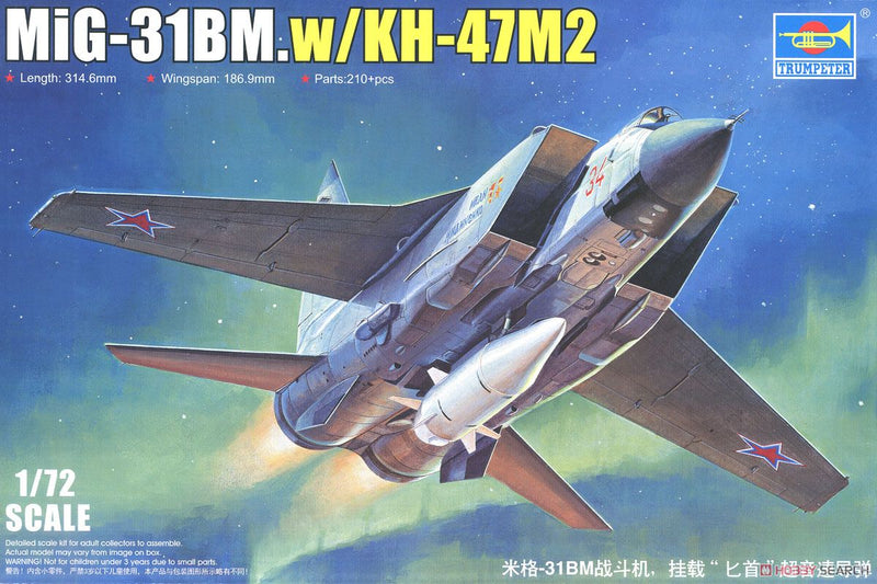 MiG-31BM w/KH-47M2 - Trumpeter 1:72 modelbouwpakket