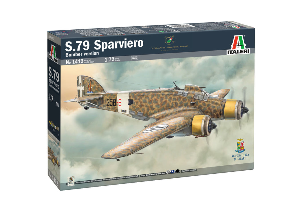 S.79 Sparviero Bomber version | 1412 | Italeri