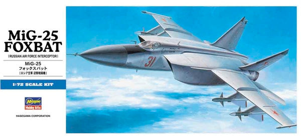 MiG-25 Foxbat - Hasegawa 1:72 modelbouwpakket