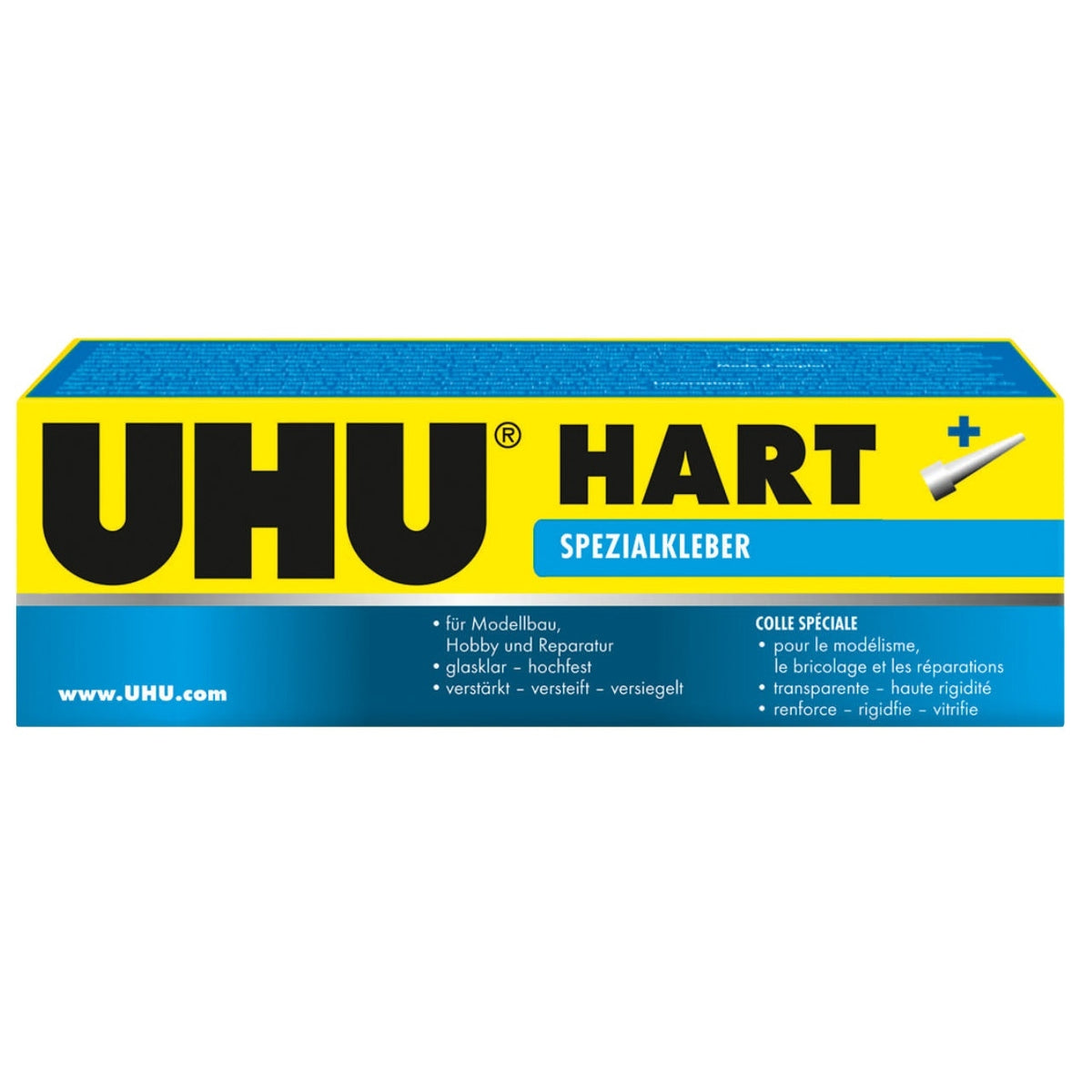 Verpakking van UHU Hart modelbouwlijm 35 g, artikel 0045510