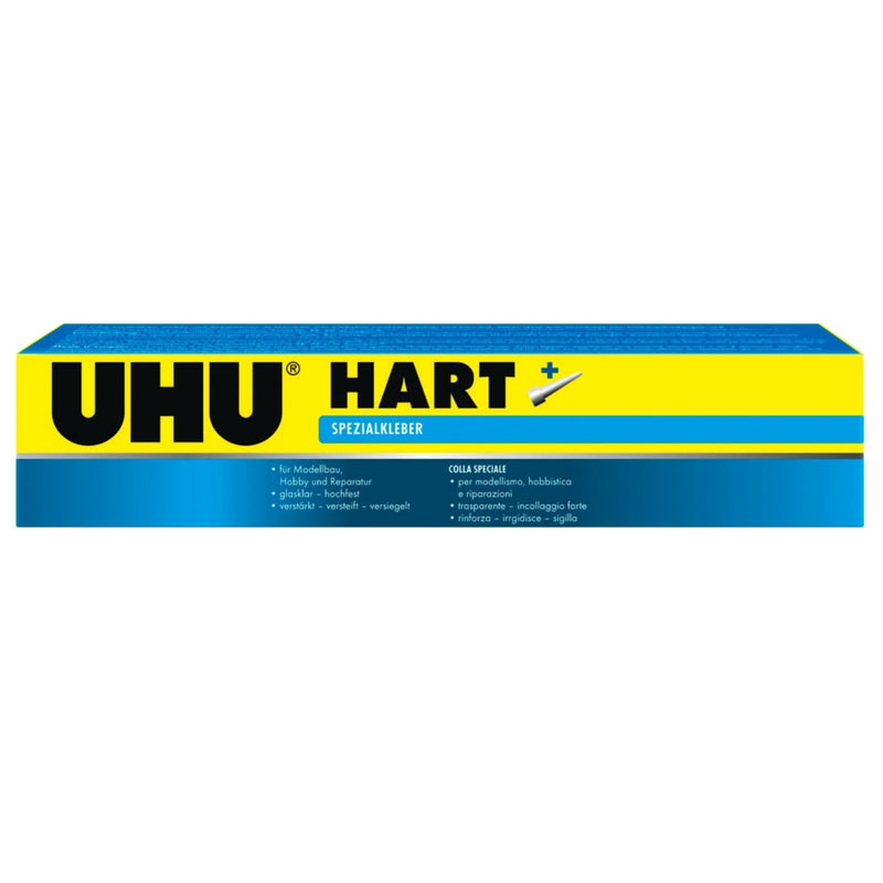 Verpakking van UHU Hart modelbouwlijm 125 g, artikel 0045525