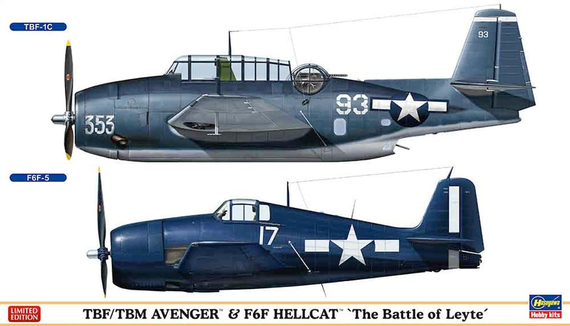 TBF/TBM Avenger & F6F Hellcat “The Battle of Leyte” | 02162 | Hasegawa | 1:72