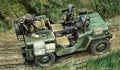 Tekening van Commando car (Willys) voor bouwpakket van Italeri 320.