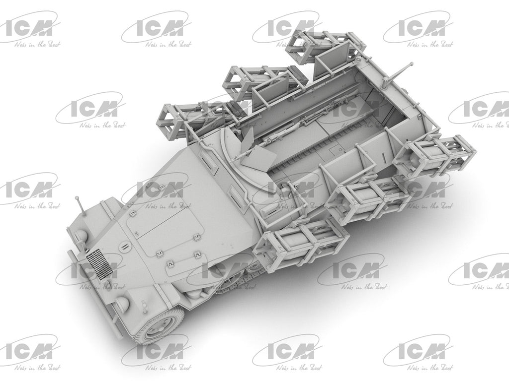 "Stuka zu Fuß" Sd.Kfz. 251/1 Ausf.B, WWII German MLRS - ICM 1:35 modelbouwpakket - productafbeelding 3