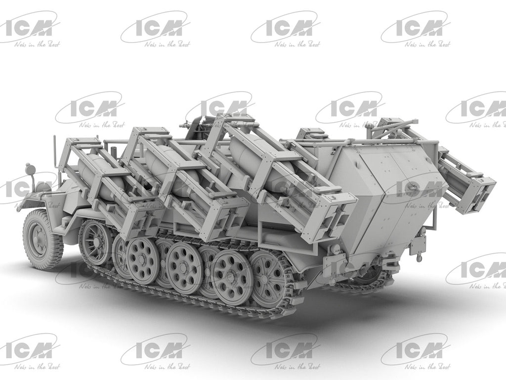"Stuka zu Fuß" Sd.Kfz. 251/1 Ausf.B, WWII German MLRS - ICM 1:35 modelbouwpakket - productafbeelding 4