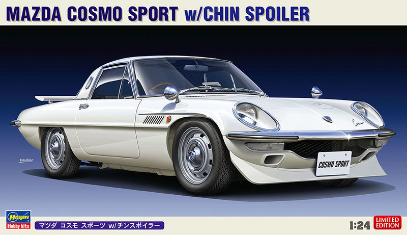 Doosillustratie van Hasegawa Mazda Cosmo Sport L10B met chin spoiler 1:24, artikel 20522