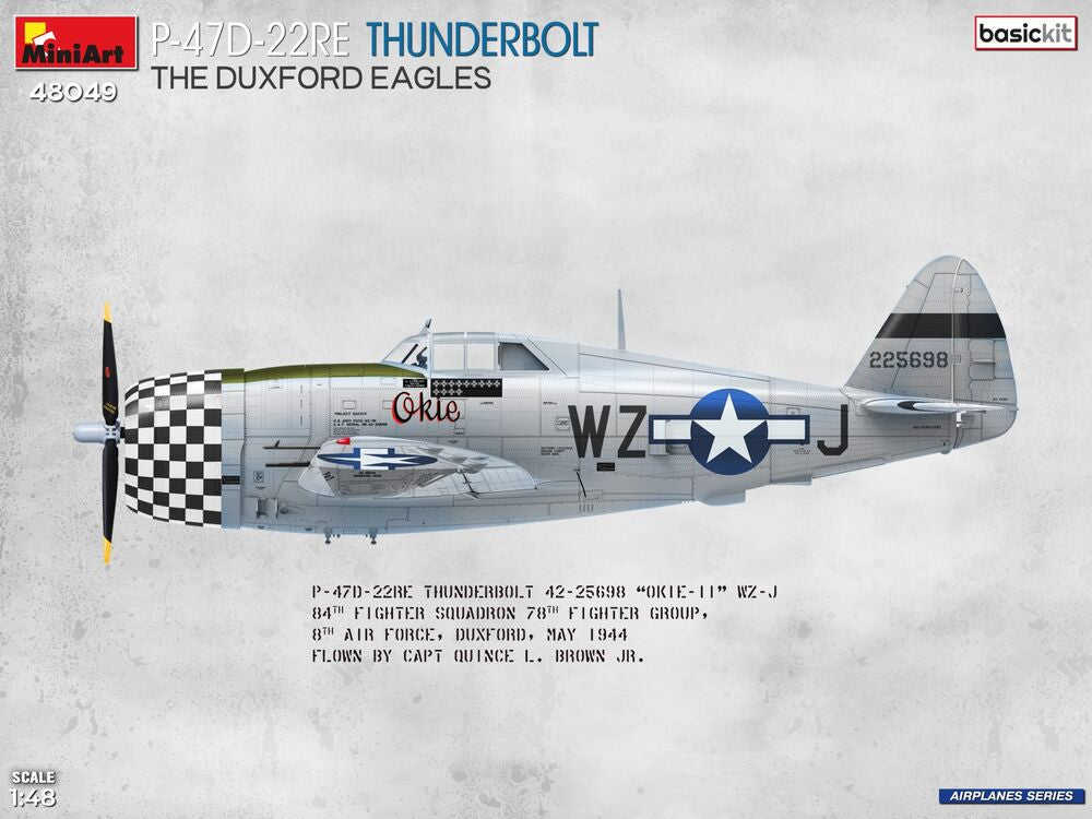 P-47D-22RE Thunderbolt. The Duxford Eagles. Basic Kit | 48049 | MiniArt | 1:48