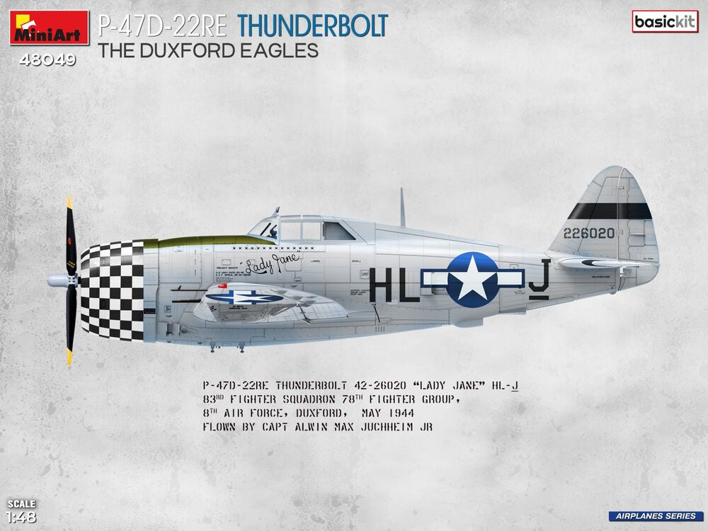 P-47D-22RE Thunderbolt. The Duxford Eagles. Basic Kit | 48049 | MiniArt | 1:48