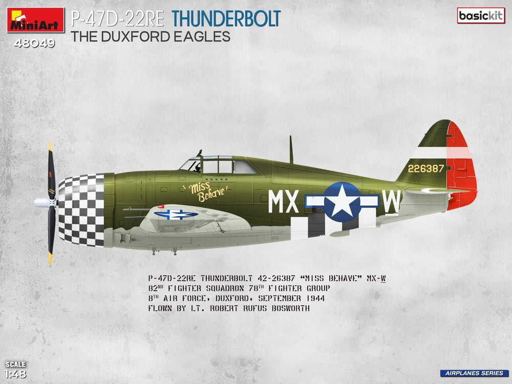 P-47D-22RE Thunderbolt. The Duxford Eagles. Basic Kit | 48049 | MiniArt | 1:48