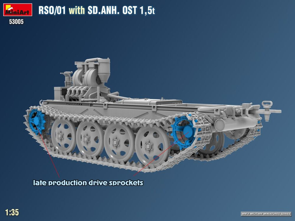 RSO/01 with Trailer Sd.Anh. Ost 1,5 t | 53005 | MiniArt | 1:35