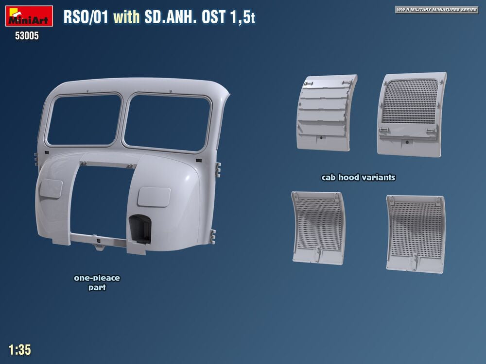 RSO/01 with Trailer Sd.Anh. Ost 1,5 t | 53005 | MiniArt | 1:35