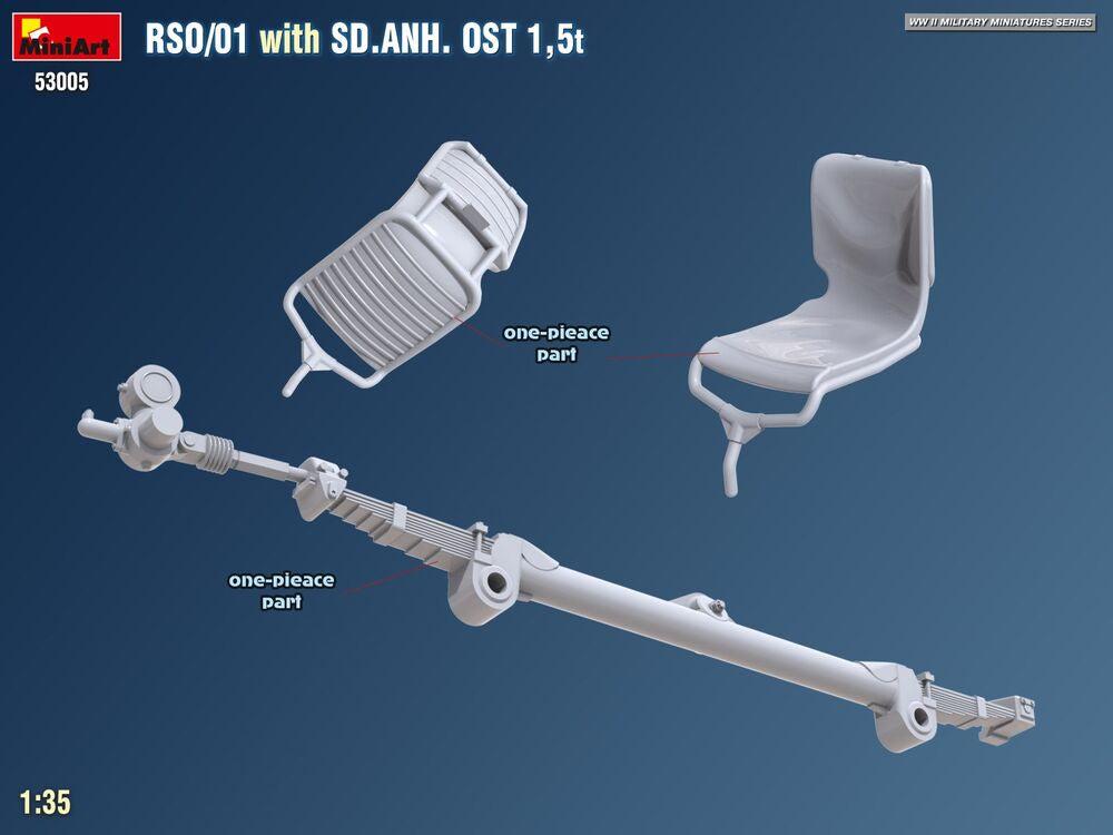 RSO/01 with Trailer Sd.Anh. Ost 1,5 t | 53005 | MiniArt | 1:35