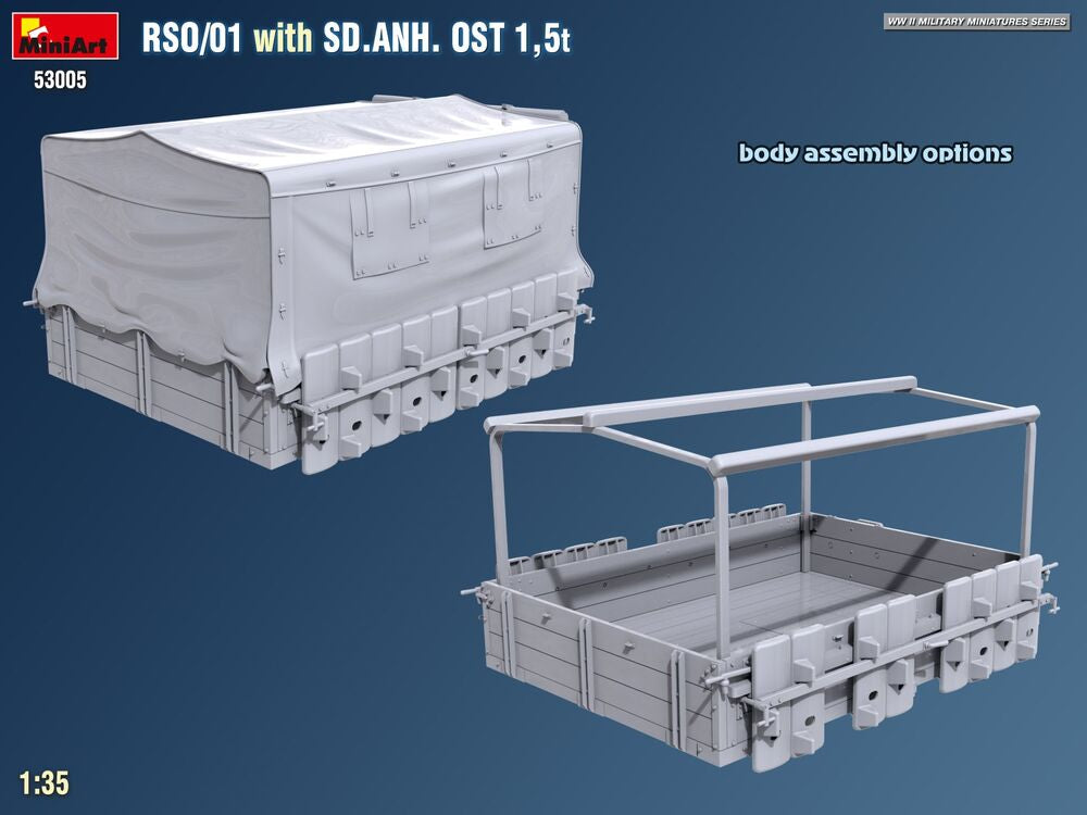 RSO/01 with Trailer Sd.Anh. Ost 1,5 t | 53005 | MiniArt | 1:35