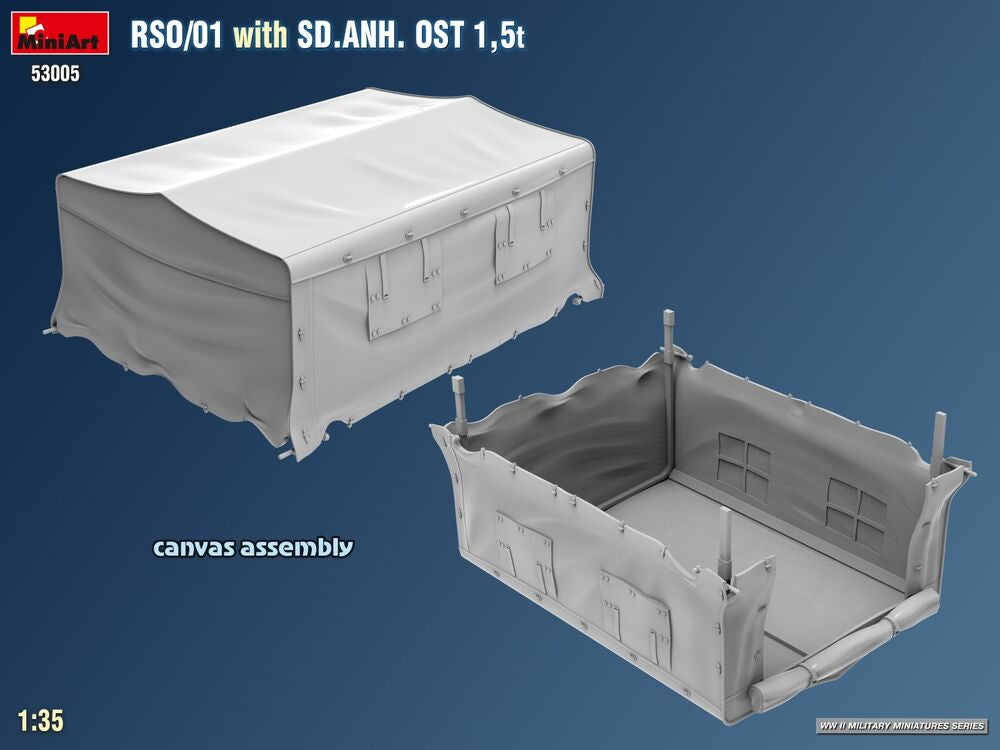 RSO/01 with Trailer Sd.Anh. Ost 1,5 t | 53005 | MiniArt | 1:35