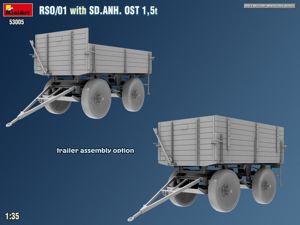 RSO/01 with Trailer Sd.Anh. Ost 1,5 t | 53005 | MiniArt | 1:35