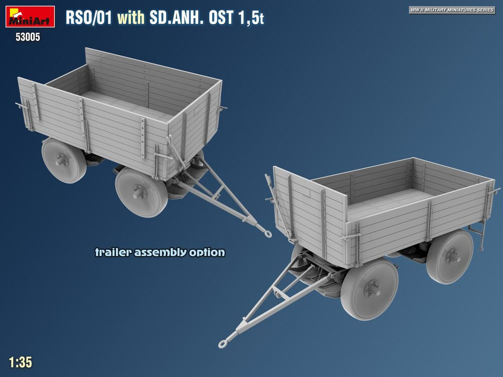 RSO/01 with Trailer Sd.Anh. Ost 1,5 t | 53005 | MiniArt | 1:35
