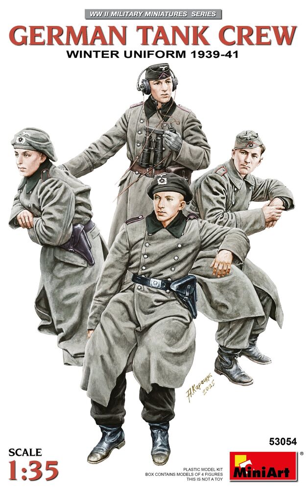 German Tank Crew. Winter Uniform. 1939-41 | 53054 | MiniArt | 1:35