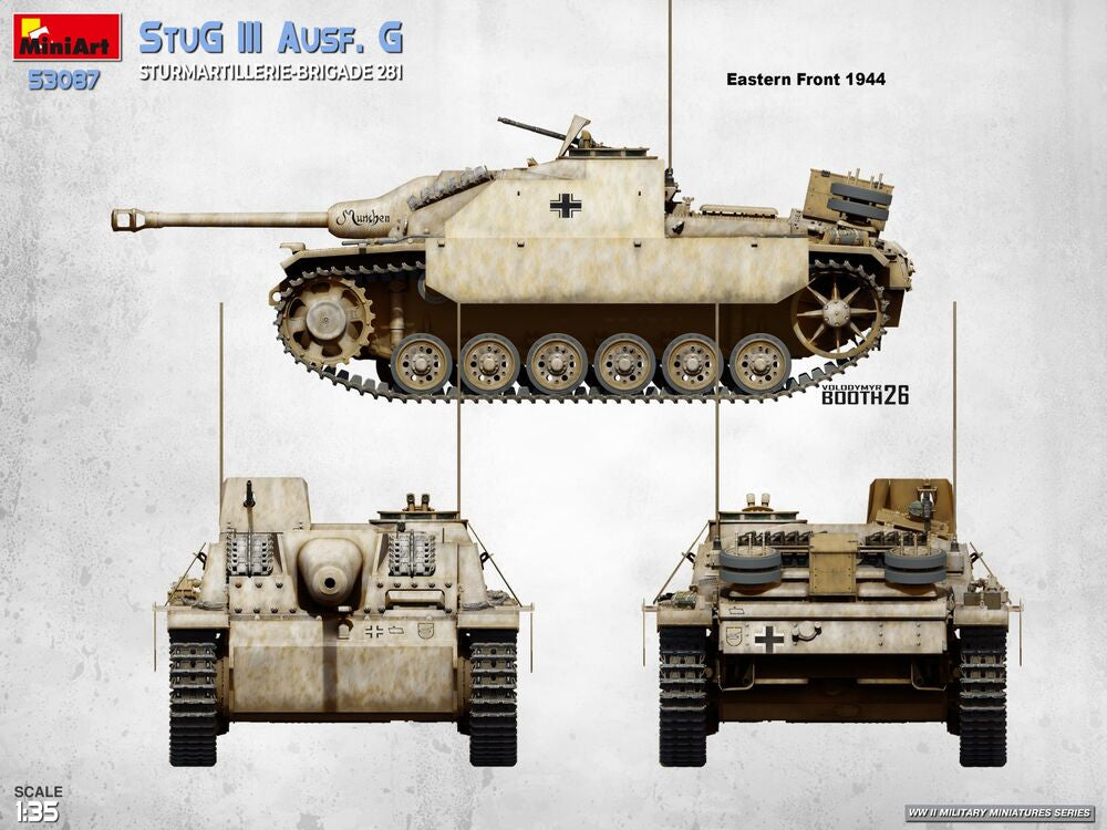 StuG III Ausf. G. Assault Artillery Brigade 281 | 53087 | MiniArt | 1:35