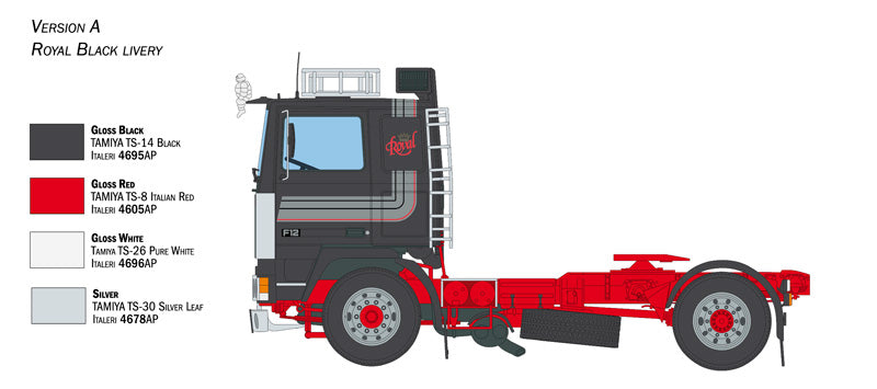Italeri 3957 - Volvo F12 Intercooler Low Roof - productafbeelding 4