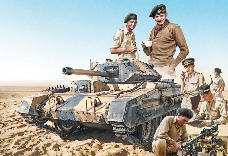 Crusader Mk. III with british crew - Italeri 1:35 modelbouwpakket