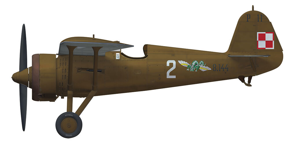 PZL P.11c Pursuit Brigade w/extensive 3D print | 70018 | Arma Hobby | 1:72