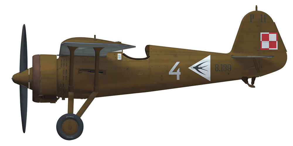 PZL P.11c Pursuit Brigade w/extensive 3D print | 70018 | Arma Hobby | 1:72