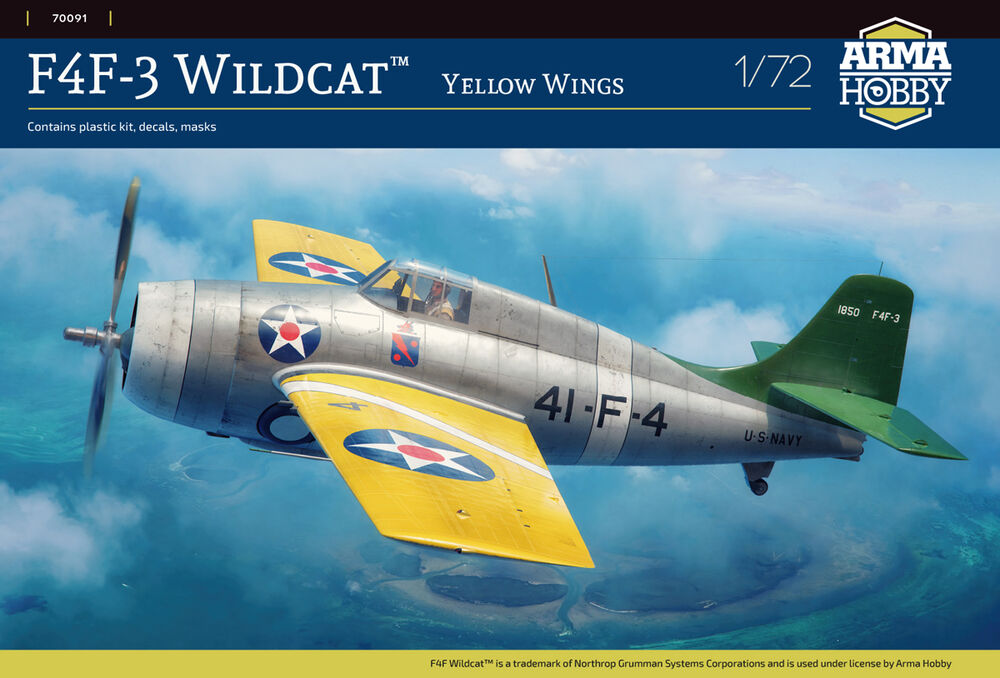 F4F-3 Wildcat™ Yellow Wings | 70091 | Arma Hobby | 1:72