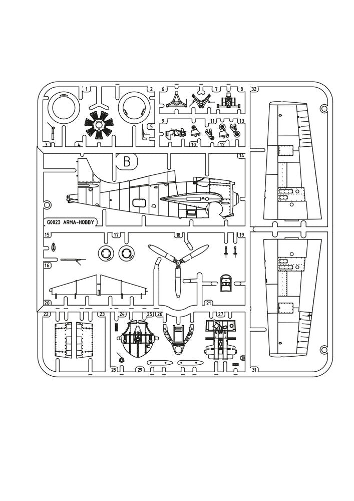 F4F-3 Wildcat™ Yellow Wings | 70091 | Arma Hobby | 1:72