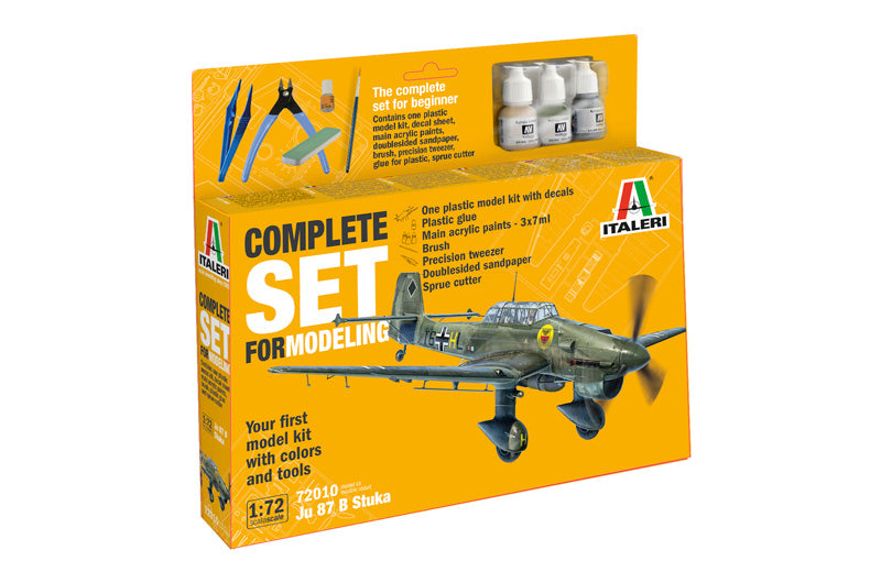 Ju 87 B Stuka - Complete Set For Modeling - Italeri 1:72 modelbouwpakket