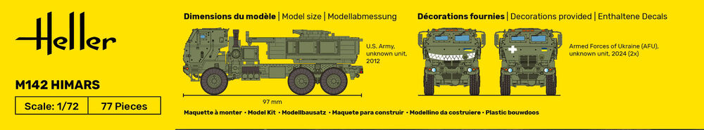 M142 HIMARS (High Mobility Artillery Rocket System) | 30806 | Heller | 1:72