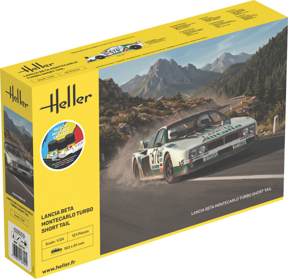 STARTER KIT Lancia Beta Montecarlo Turbo Short Tail | 58741 | Heller | 1:24