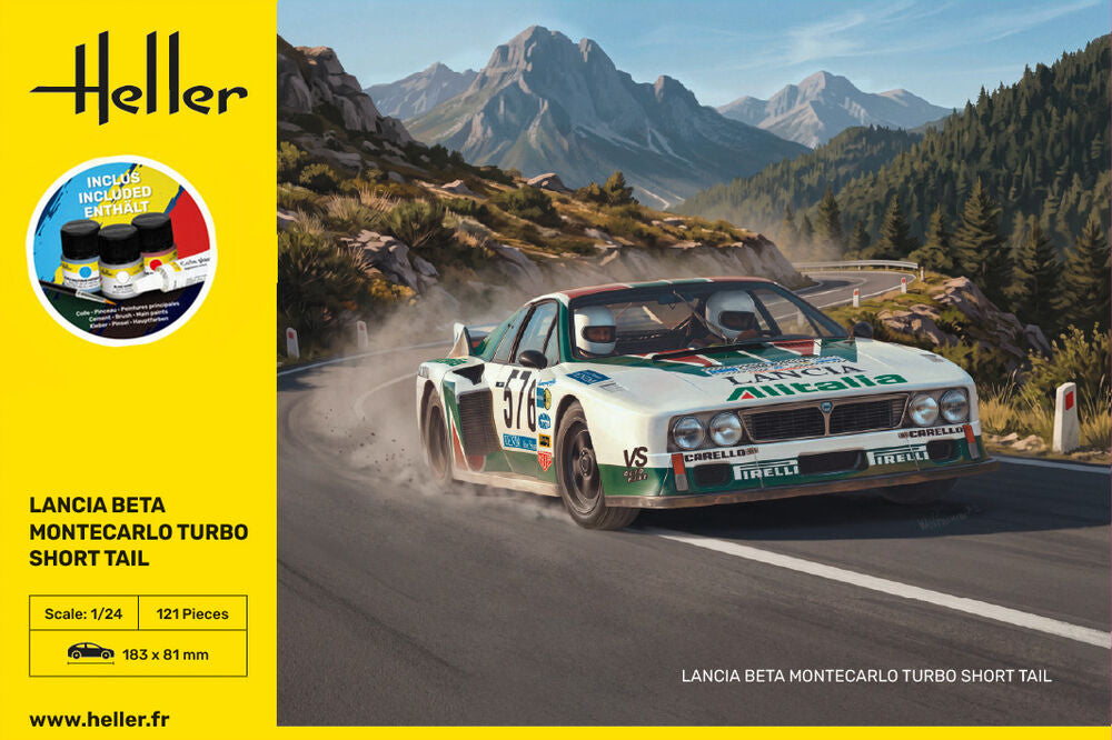 STARTER KIT Lancia Beta Montecarlo Turbo Short Tail | 58741 | Heller | 1:24