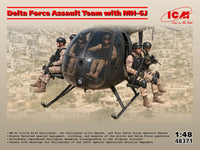 Delta Force Assault Team with MH-6J | 48371 | ICM | 1:48