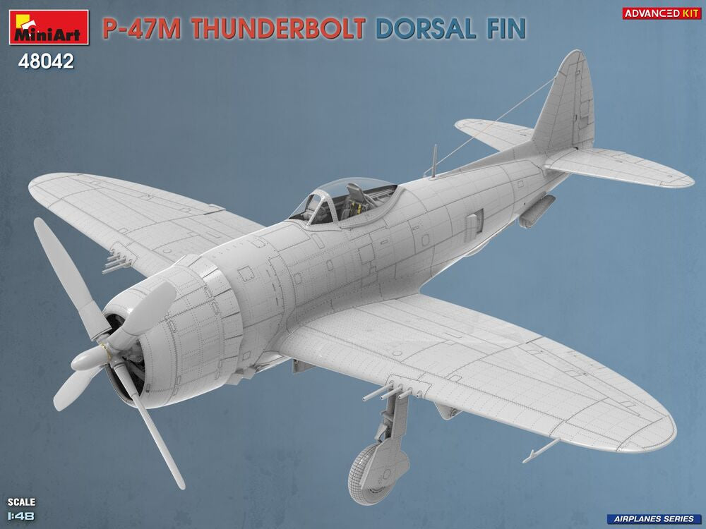 P-47M Thunderbolt. Dorsal Fin. Advanced Kit | 48042 | MiniArt | 1:48