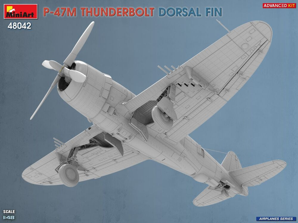 P-47M Thunderbolt. Dorsal Fin. Advanced Kit | 48042 | MiniArt | 1:48