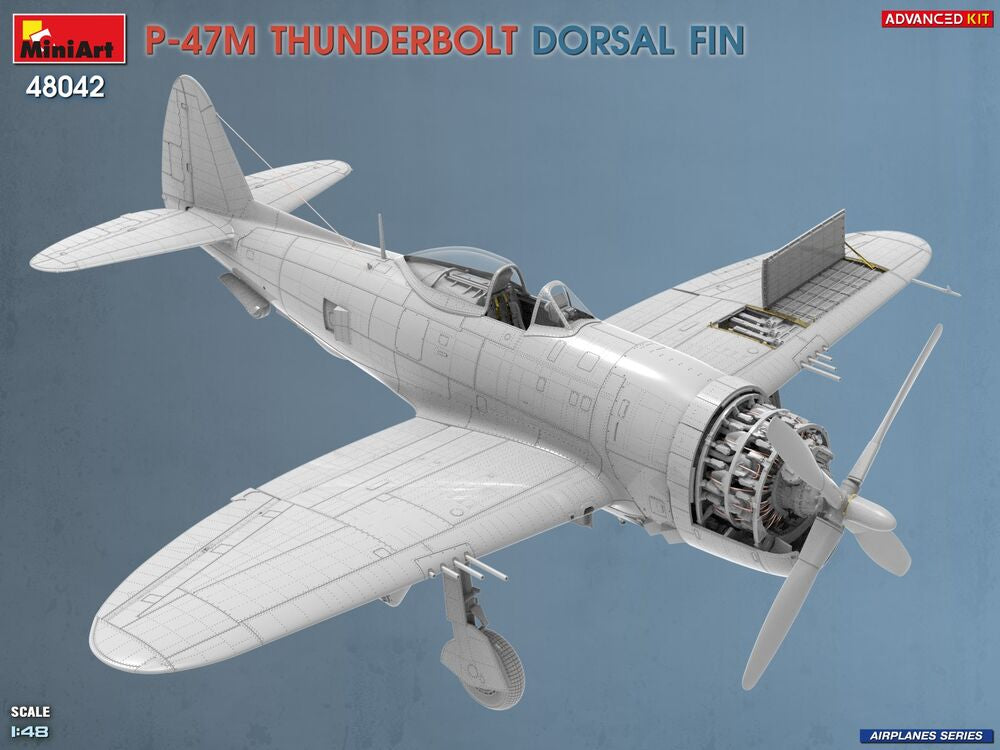P-47M Thunderbolt. Dorsal Fin. Advanced Kit | 48042 | MiniArt | 1:48