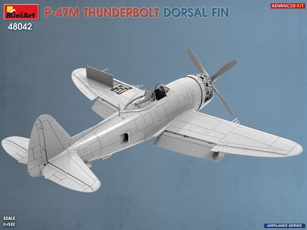 P-47M Thunderbolt. Dorsal Fin. Advanced Kit | 48042 | MiniArt | 1:48