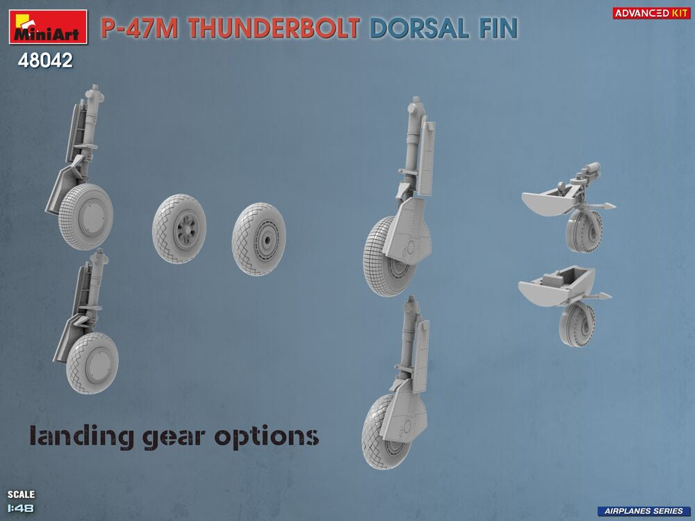 P-47M Thunderbolt. Dorsal Fin. Advanced Kit | 48042 | MiniArt | 1:48