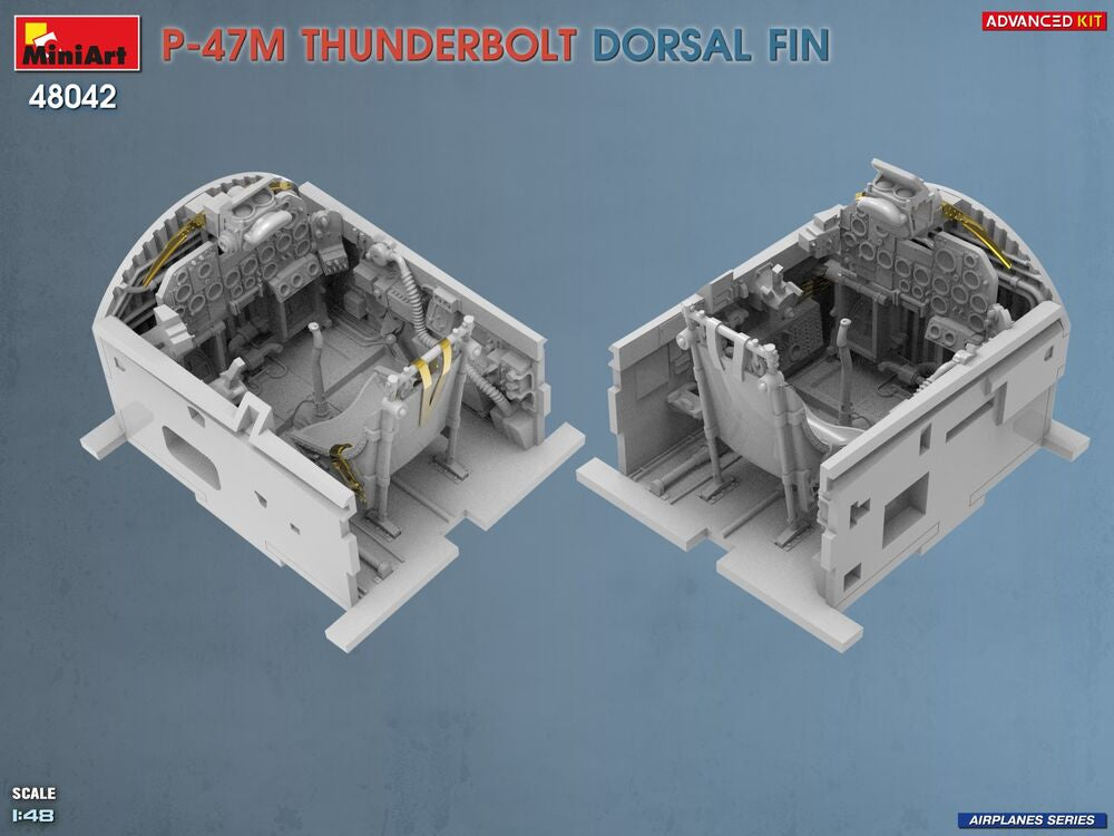 P-47M Thunderbolt. Dorsal Fin. Advanced Kit | 48042 | MiniArt | 1:48