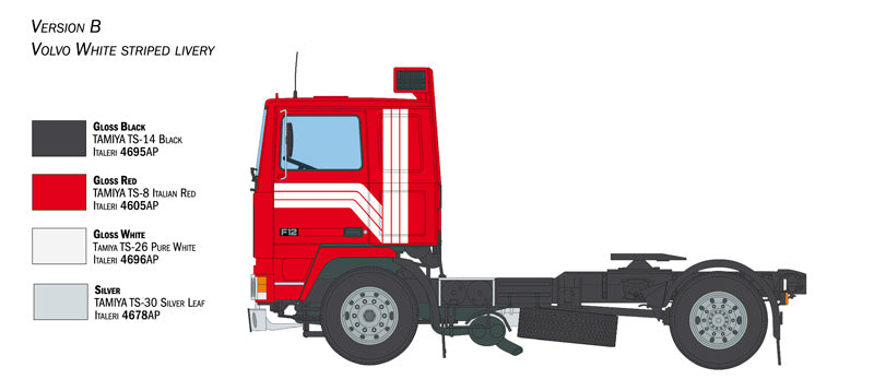 Italeri 3957 - Volvo F12 Intercooler Low Roof - productafbeelding 5