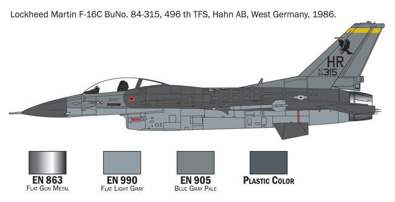Italeri 72009 - F-16 C/D Night Falcon - Complete Set For Modeling - productafbeelding 5