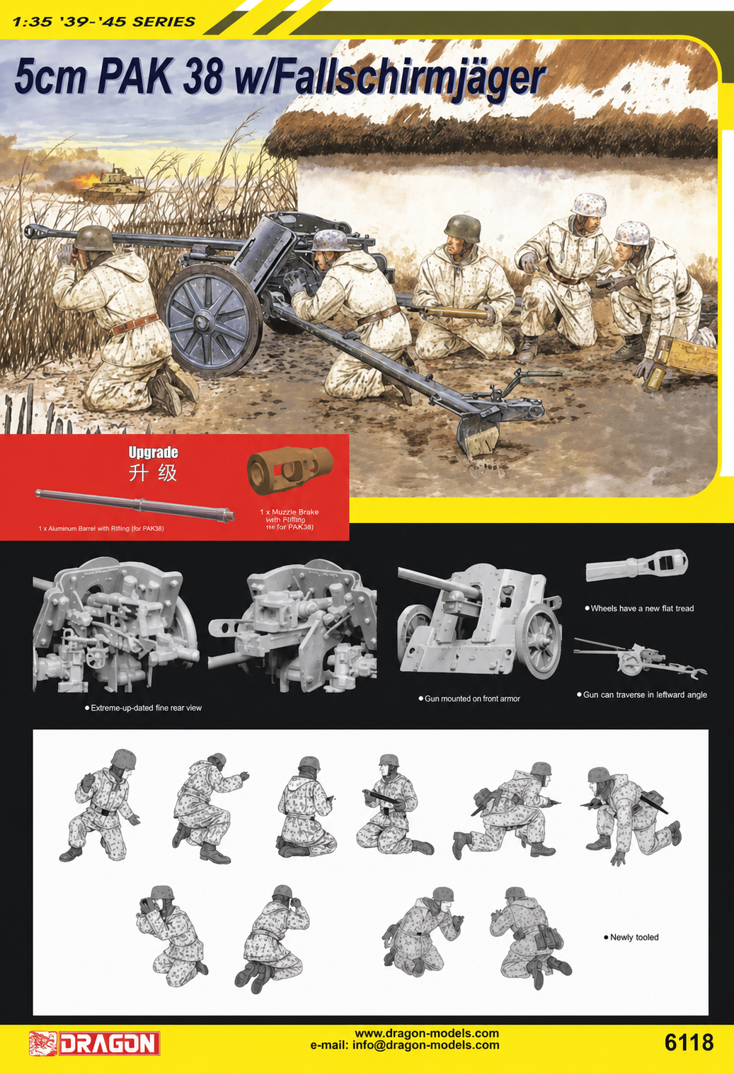 5cm PaK 38 w/Fallschirmjäger | 6118 | Dragon | 1:35