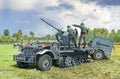 Sd. Kfz. 10/4 with FlaK 30 and crew - Italeri 1:35 modelbouwpakket